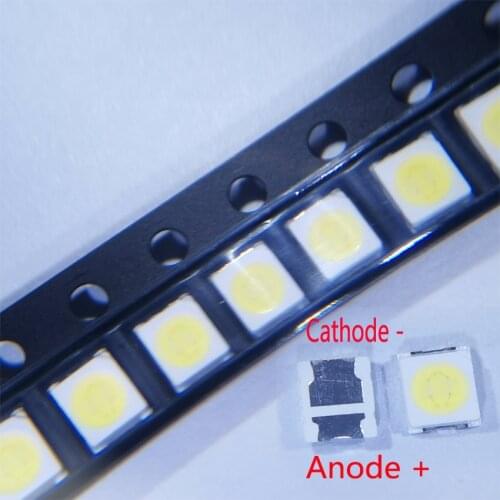 500pcs/Lot SMD LED 1.5W 2835 3V Cool white Small-Emitting-Sufface For TV Repair Backlight Application