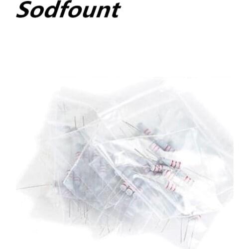 95pcs 19 kinds of 5pc each 1W carbon film resistor kit 0.1Ω-1MΩ common resistance 0.1Ω、0.33Ω、1Ω、2Ω、5.1Ω、10Ω、30Ω、33Ω、100Ω、220Ω