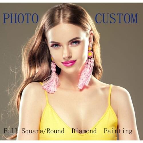 5D DIY PHOTO CUSTOM Full Square/Round Diamond Painting Picture Of Rhinestones 3D Embroidery Beadwork Cross Stitch Home Decor