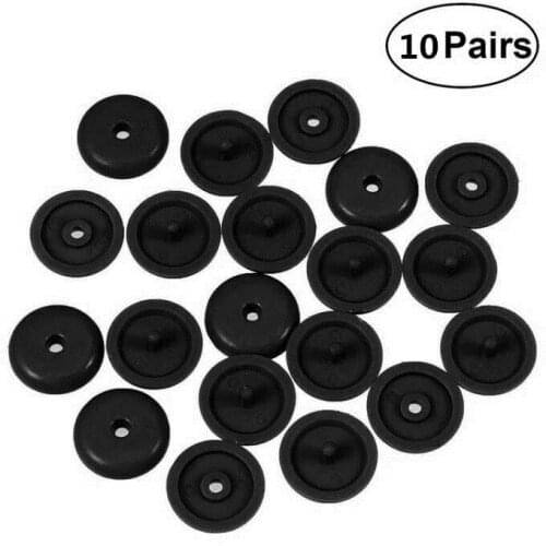 20PCS/10Set Black Plastic Retainer Seatbelt Stop Button Non-Slip Buckle Car Safety Seat Belt Stopper Spacing Limit Buckle Clip