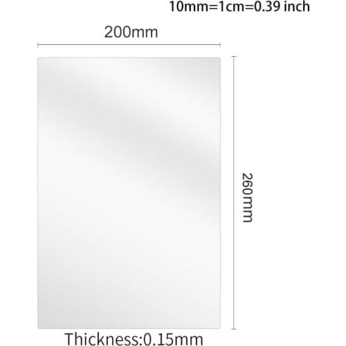 28EA 5Pcs 3D Printer Part FEP Films Compatible with Photon Mono X 0.15mmX260X200 UV Resin LCD 3D Printer FEP Film Accessories