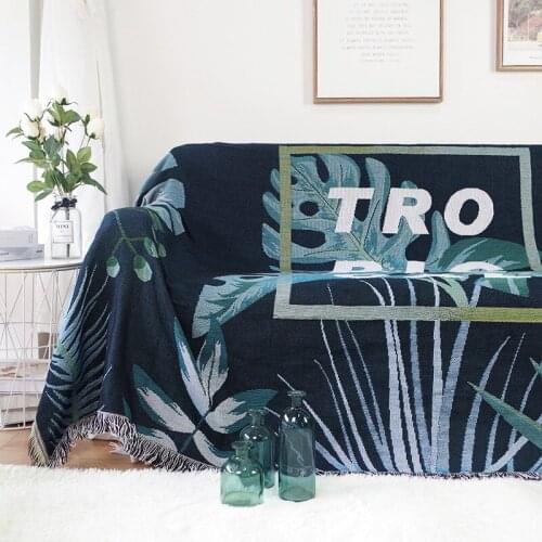 Nordic Two Side Printing Blanket Tassels Sofa cover for Homestay Hotel Home Decor Office Nap Women Wraps Travel Picnic Blanket