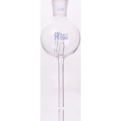 Gas saturation funnel,Capacity 150ml,Joint 24/29,Round Gai funnel,Liquid sealing funnel,Safety funnel