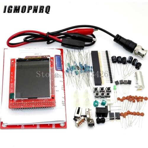 DSO138 2.4" TFT Digital Oscilloscope Kit DIY 200KHz Tester 1Msps Bandwidth Probe Electronic Production Suite
