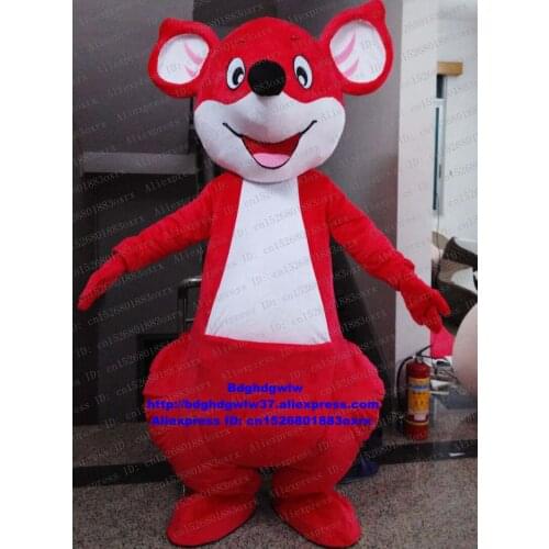 Red Vafox Mooni FJALL RAVEN Ruddy Fox Mascot Costume Cartoon Character Birthday Congratulations Hilarious Funny zx1106
