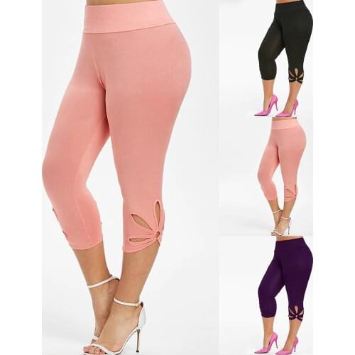 Womens High Waist Pant Summer Leggings Joggers Casual Sweatpants Women Solid Pants Legging Jogging Femme Mid-Calf Trousers D30