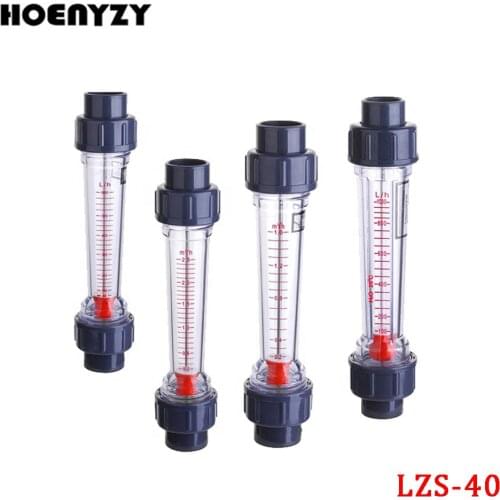 LZS Series Flow Meter Piping Type Flowmeter LZS-40 Plastic Water Rotameter 0.4-4m3/H 0.6-6m3/H 110m3/H