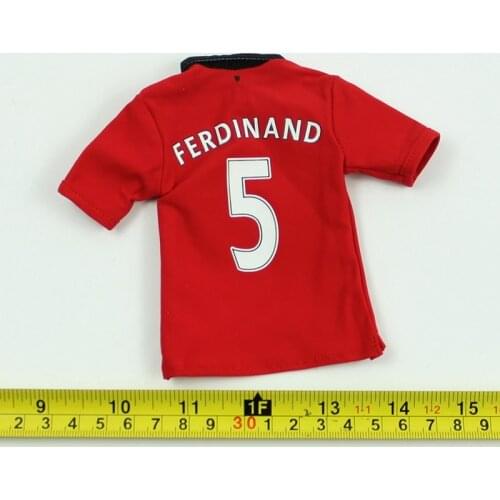 1/6 Scale Rio Ferdinand Soccer Clothes Football Star For 12 Inches Action Figure Body DIY TE29-21