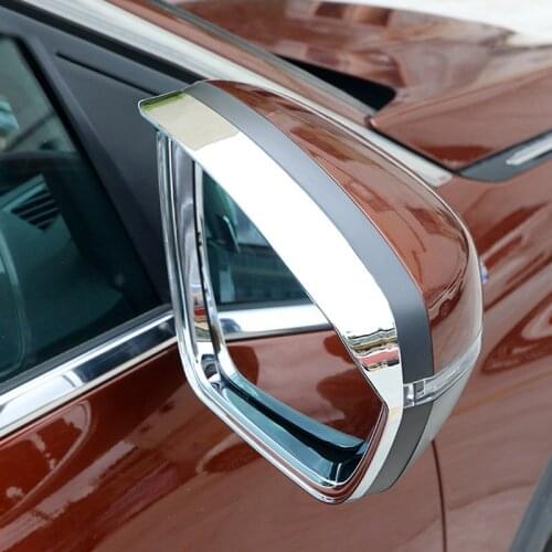 For Peugeot 3008 GT 5008 2nd 2017 2018 ABS Plastic Door Rearview Rear View Mirror Eyebrow Cover Trim Car Exterior Styling 2pcs
