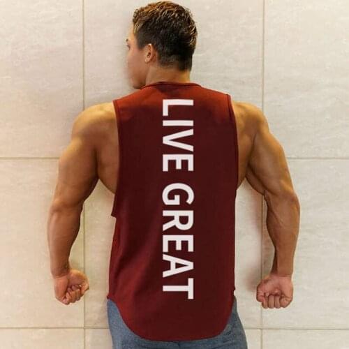 New summer streetwear casual mens vest jogger gym running exercise fitness quick-drying water wicking sportswear