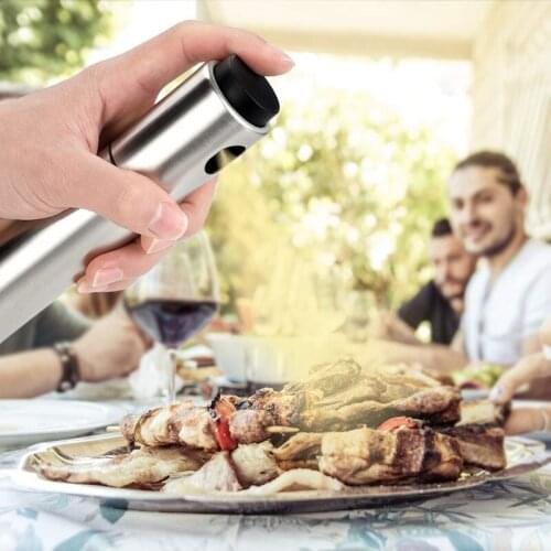 Kitchen barbecue special olive oil vinegar sprayer oil spray bottle stainless steel oil dispenser season barbecue kitchen tools