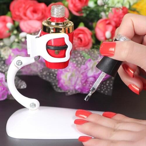 Manicure Adjustable Nail Tools Polish Bottle Holder Fixing Clip Bracket Stand nail polish bottle clip bracket, nail art work