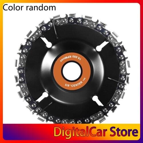 Grinding Chain Wheel 4 Inch Chain Plate Angle Grinder Sprocket Wood Carving Plate Black Disc Angle Grinder With Chain Plate