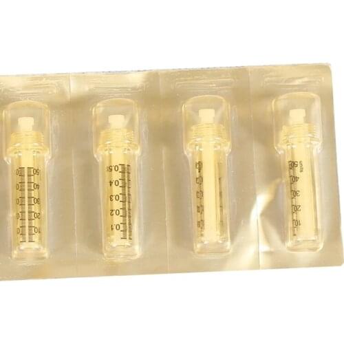 5pcs 0.3ml 0.5ml Ampoule Head Syringe Needle High Pressure Lip Injection Wrinkle Removal Skincare Anti-Wrinkle Filler Syringes