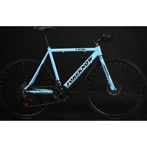 Sports Cycling Bicycle Road Bike 30 Knife 21 Speed Riding Light Adult Double Disc Brakes Solid Tire Students