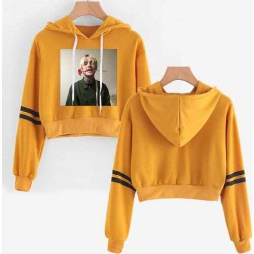 Explosive 2019 Hot Sale Lil Peep Navel Hoodies Harajuku Casual Fashion Design Hip Hop Hoodie Lil Peep Short Sweatshirts Pullover