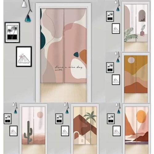 Japanese Partition Curtain Kitchen Door Curtain Shelter Curtain Home Decoration Blackout Curtain Doorway Hanging Curtain