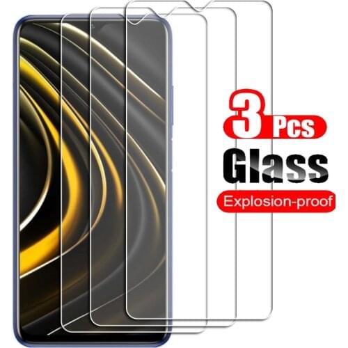 3PCS Tempered Glass For Xiaomi Redmi 7 7A 8A 8 Note 10 8T Pro Poco C3 F2 M2 M3 X3 NFC F3 Protective Film Screen Protector cove
