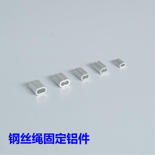 Wire rope fixed end clip Steel wire rope clip 8 font One font Card buckle Lighting accessories DIY