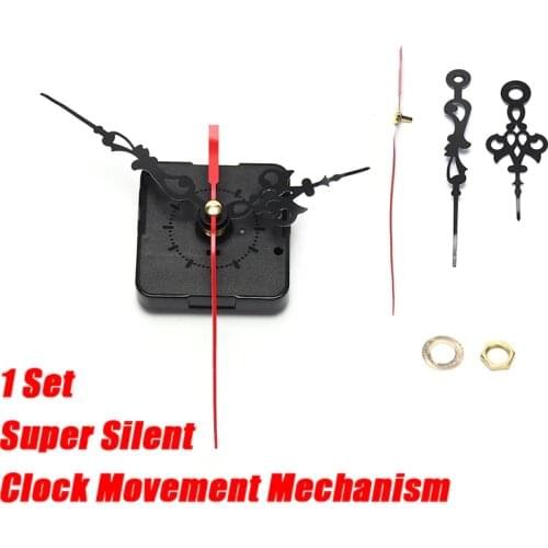 1 Set DIY Repair Parts+Hands Watch Wall Clock Movement Silent Large Wall Clock Quartz Clock Movement Mechanism