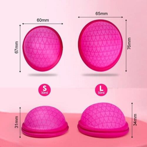 1Pcs Menstrual Disc Flat-fit Design Menstrual Cup Extra-Thin Sterilizing Silicone Menstrual Disk Reusable Tampon/Pad Alternative