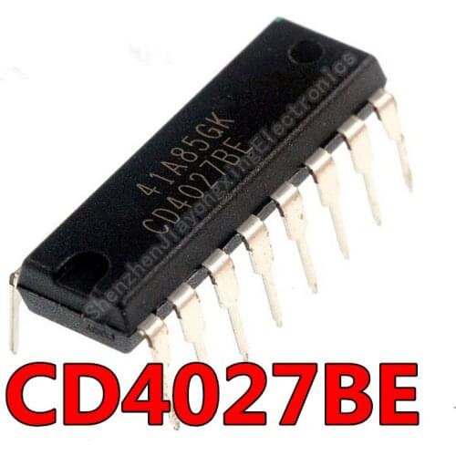 10PCS CD4027BE DIP16 CD4027 DIP CD4027BE new and original IC