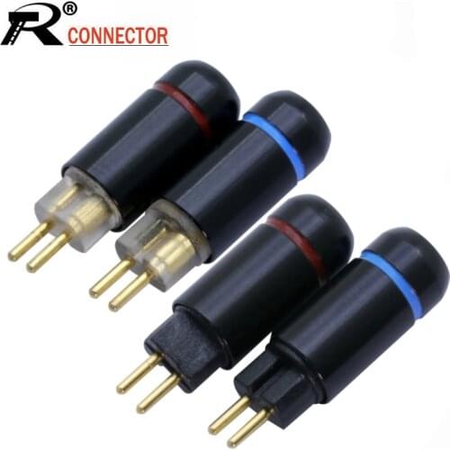 10pcs/lot 2PIN PLUG Earphone Upgrade DIY MMCX Male Plug Jack Wire Connector for UM3X W4R UE18 Fit for 4MM Audio Cable