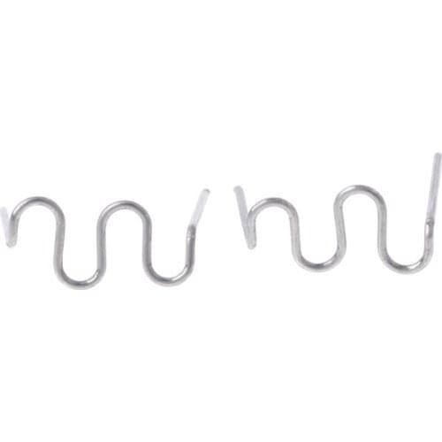 100 Pcs/Set Precut 0.8mm Wave Flat Hot Staples For Plastic Stapler Repair Welder