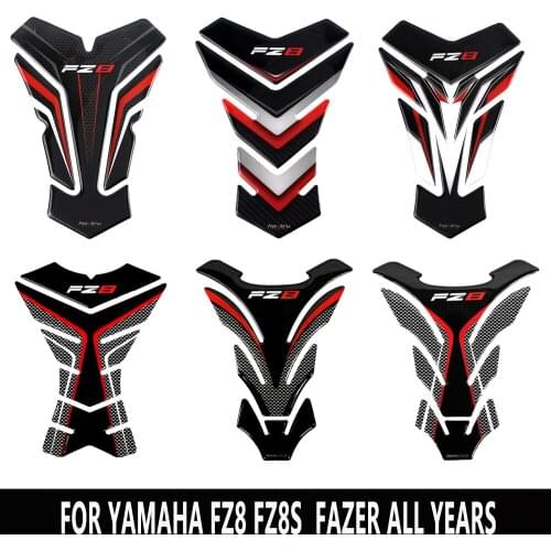 FOR YAMAHA FZ8S FAZER ALL YEARS Motorcycle 3D Carbon Fiber Appearance Fuel Tank Pad Protection Decal Sticker shell