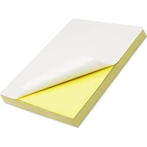 A4 blank white coated glossy self-adhesive label sticker A4 label paper for laser printer