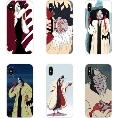 For Huawei Mate Honor 4C 5C 5X 6X 7 7A 7C 8 9 10 8C 8X 20 Lite Pro Accessories Phone Cases Covers Cruella cartoon