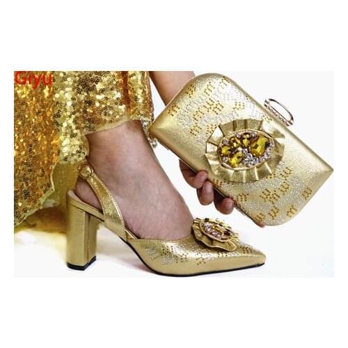 Doershow NEW shoes and bag set Italian shoe with matching bag best selling ladies matching shoe and bag Italy shoe and bag!HAC1-19