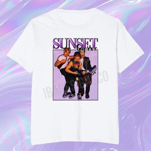 Sunset curve inspired shirt t shirt whitejulie and the phantomsy2k vintage tee graphic shirt oversized