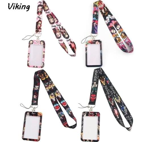 G1558 Anime Lanyard Keychain keys Badge Mobile Phone Rope Kids Gifts Card Holder Cover With Lanyard