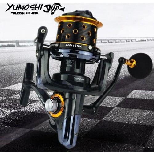 Fishing Pesca Reel Big Size Metal Spool Spinning Reels 15BB 8000 9000 1000 Long Shot Sea molinete