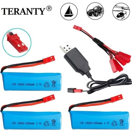 18650 3.7v 1500mah Li-ION Battery For RC Drone Car Boat Water soft Gun Toys JJRC Q70 Lipo Battery 3.7v JST plug 18650 Battery