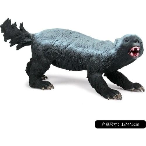 Honey Badger Wild Animal Figure Simulation Model Toy Collector Simulation Animals Figurines Educational Model Decor Gift