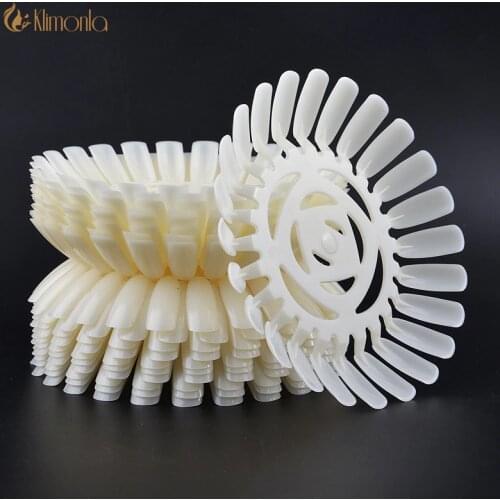 New 20pcs/lot 24 Color Cards False Nail Tips Natural Round Nail Painting Display Gel Polish Artificial Practice Manicure Tools