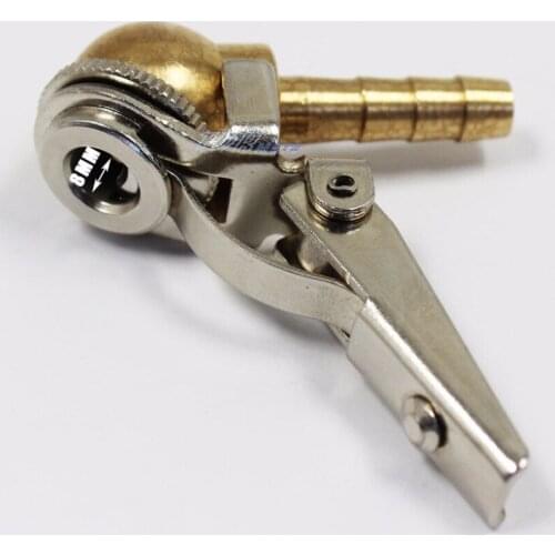 Whole Sale 100pcs/lot CAR TRUCK TIRE TYRE INFLATOR VALVE CONNECTOR AIR CHUCK BRASS 8MM PUMP ADAPTER