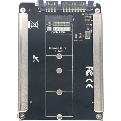 SATA 3.0 to M.2 B-Key NGFF Converter Adapter SSD to 2.5 SATA Adapter Card 6.0Gb/S for Desktop Expansion Card