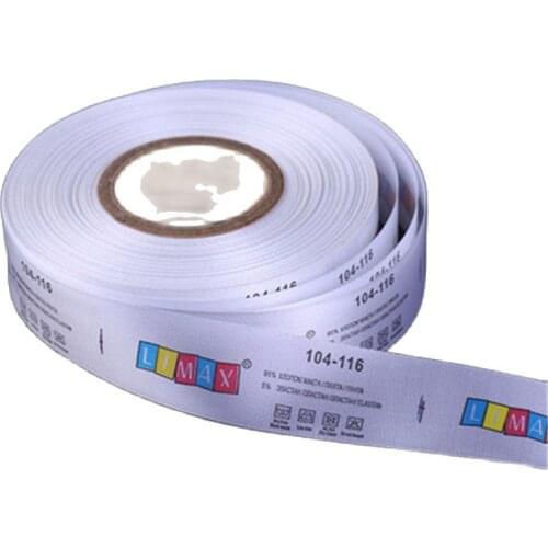 Custom Care Instruction Labels For Clothes Customized Washable Instruction Text Garment Tags Satin Ribbon Clothing Wash Label