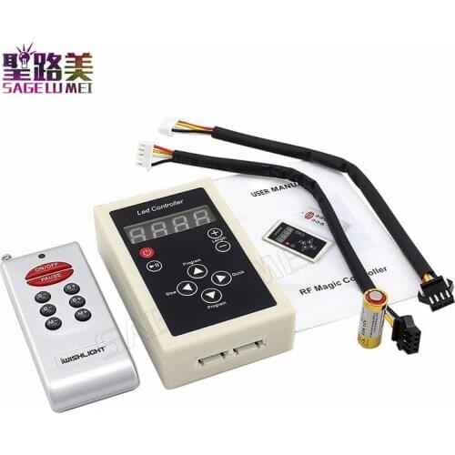 Free shipping DC12V 6803 RF Remote controller 133 Change Digital Dream Magic Color Chasing 6803 ic 5050 RGB Colorful LED Strip