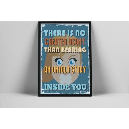 Modern Minimalism English Sentences Inspirational Story Words Poster Canvas Print Painting Wall Art Living Room Home Decoration