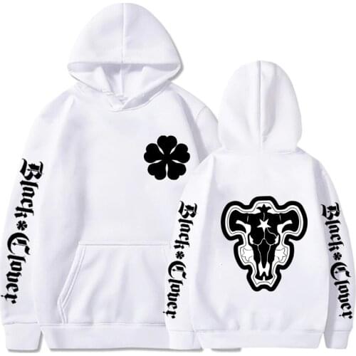 Anime Hoodies Black Clover Cosplay Oversized Women Pullover Harajuku Aesthetics Clothes Loose Long Sleeves Men Sweatshirt Top