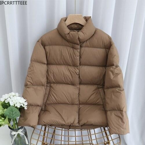 Women Winter Down Jacket 90% White Duck Down Coat Hooded Female Parkas Ladies Loose Filled Feather Snow Outwear