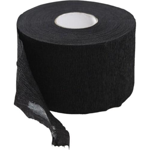 1 Roll Barber Neck Strips, Hair Edge Paper for Haircutting, Professional Accessories (28x6.5cm, 100 Sheets), White, Black