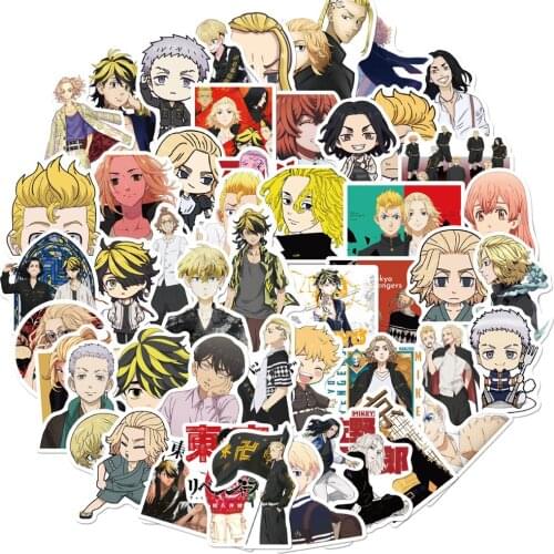 10/30/50pcsNew Japanese Cartoon Anime Tokyo Avengers Graffiti Decoration Suitcase Guitar Waterproof Stickers Wholesale