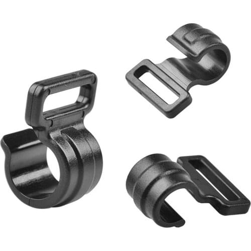 10pcs 20mm Tent C Shaped Clip Plastic Tent Suspension Hooks Awning Pole Inner Hanger Clips S/M/L Black Tent Accessories