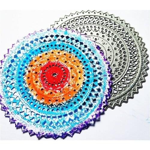 120X120MM Complex star wreath die Cutting dies metal crafts paper die-cutting /DIY embossing Easter Halloween Scrapbooking