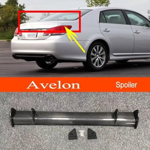 Avelon 2011 2012 Real Carbon Fiber GT-style Car-styling Sporty Rear Trunk Wing Spoiler for Toyota Avelon 2011 2012 Sedan